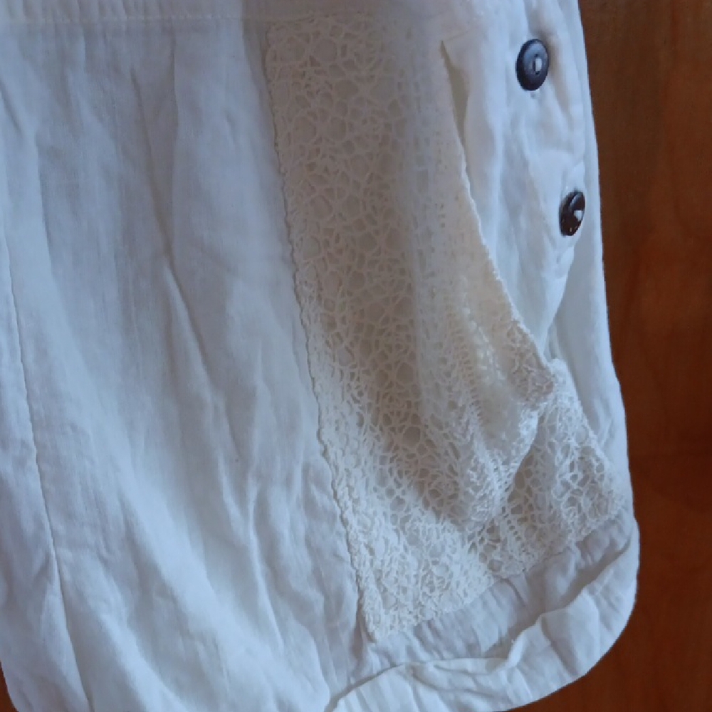 Free People Ivory Lace Overalls - Picture 4 of 7